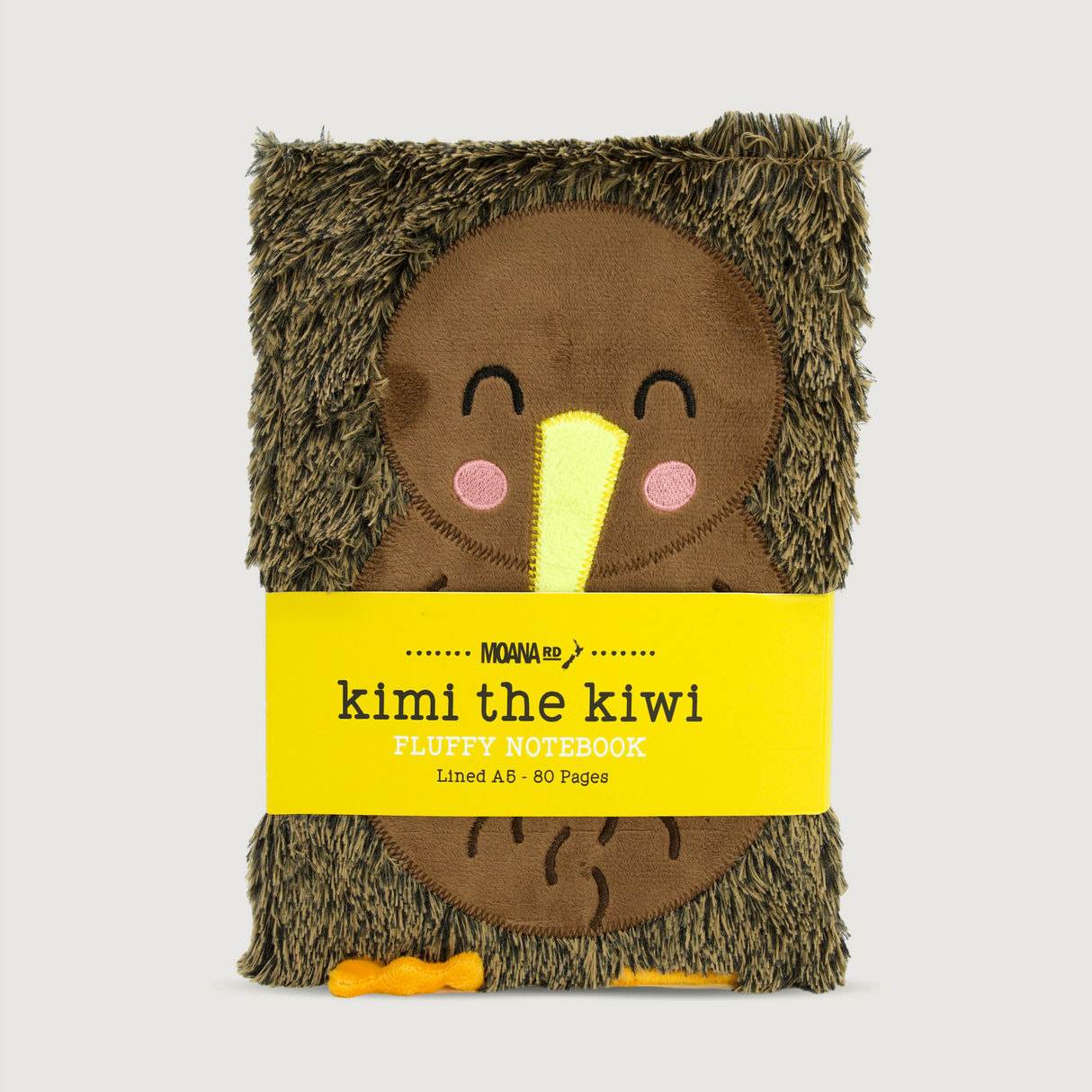Moana Road - Fluffy Notebooks - Kimi the Kiwi - 2 units