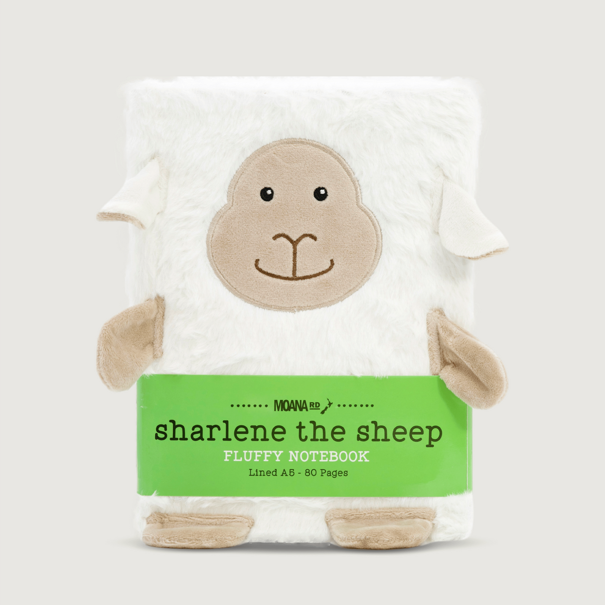 Moana Road - Fluffy Notebooks - Sharlene the Sheep