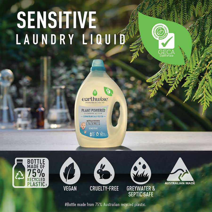 Earthwise Laundry Liquid Fragrance Free 2L