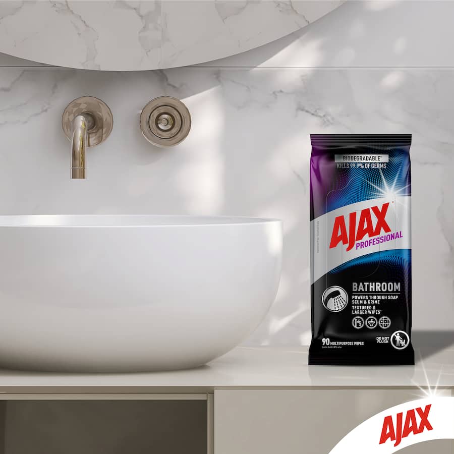 Ajax Professional Bathroom Wipes 90pack