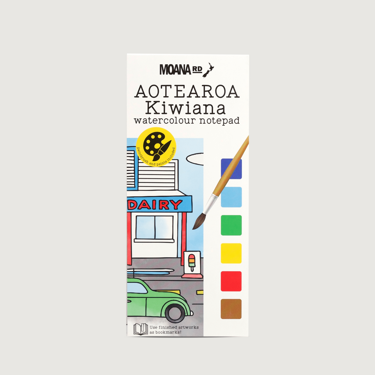 Moana Road - Watercolour Notebook - Aotearoa / Kiwiana - Pack of 6