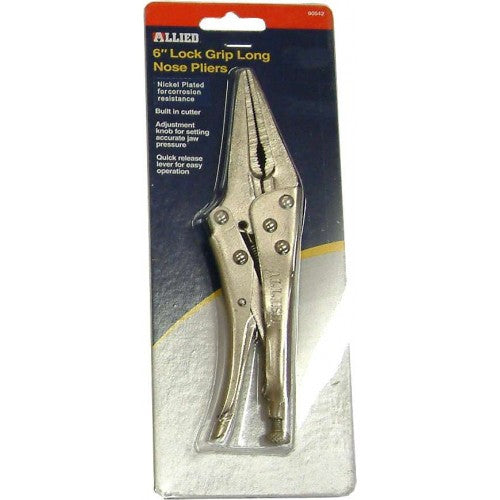 Lock Grip Pliers - Allied Long Nose#90542  6"