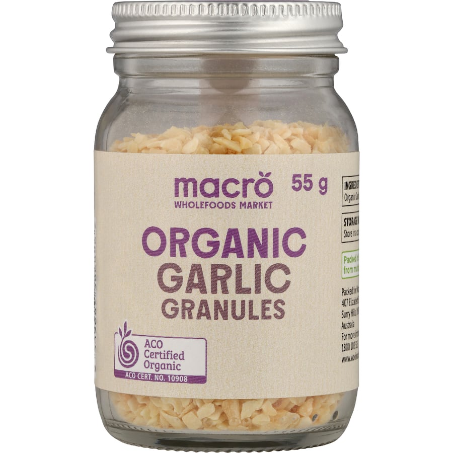 Macro Organic Garlic Granules 55g