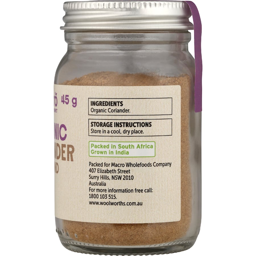 Macro Organic Coriander Ground 45g