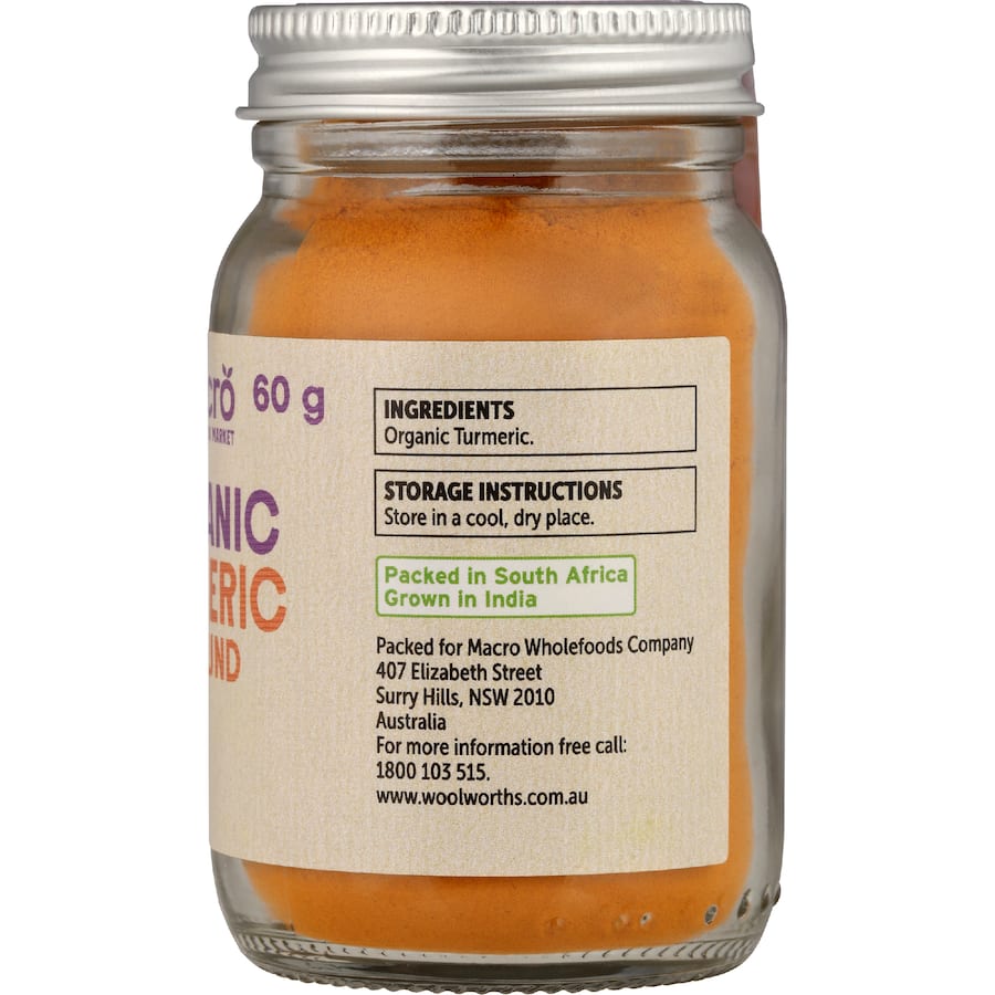 Macro Organic Turmeric Ground 60g