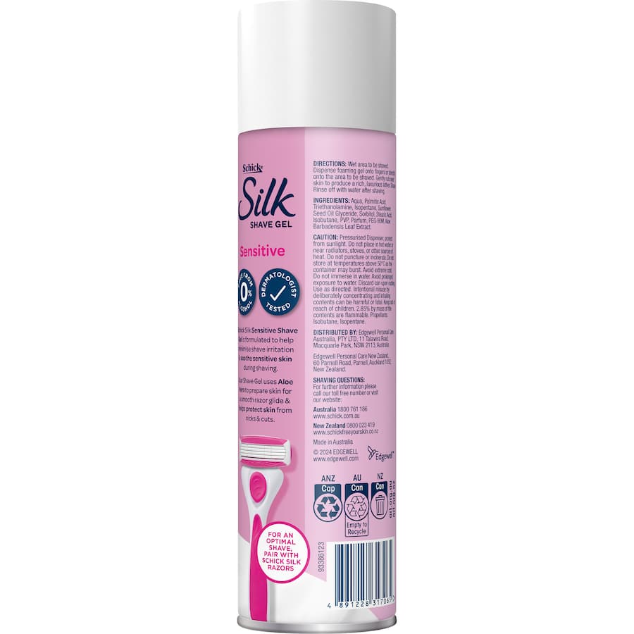 Schick Silk Shave Gel Sensitive 198g