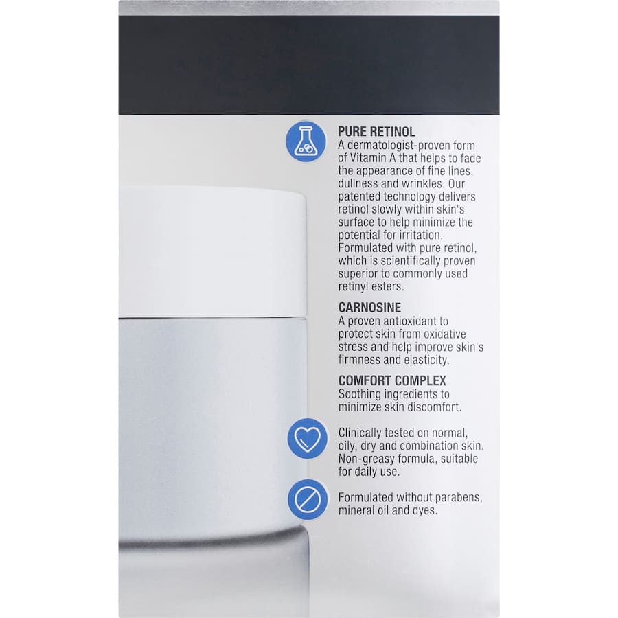 Neutrogena Visible Repair Face Moisturiser Regenerating Cream Retinol 50g