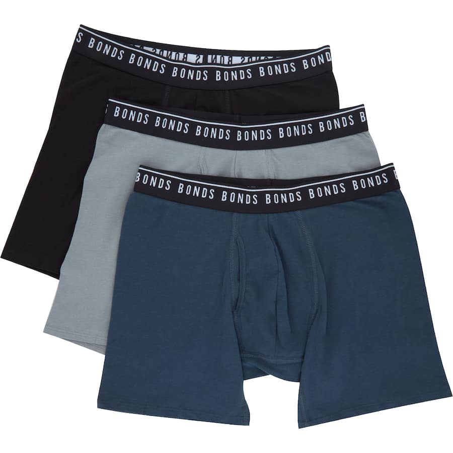 Bonds Men's Everyday Trunks Cotton Stretch Xl 3pack