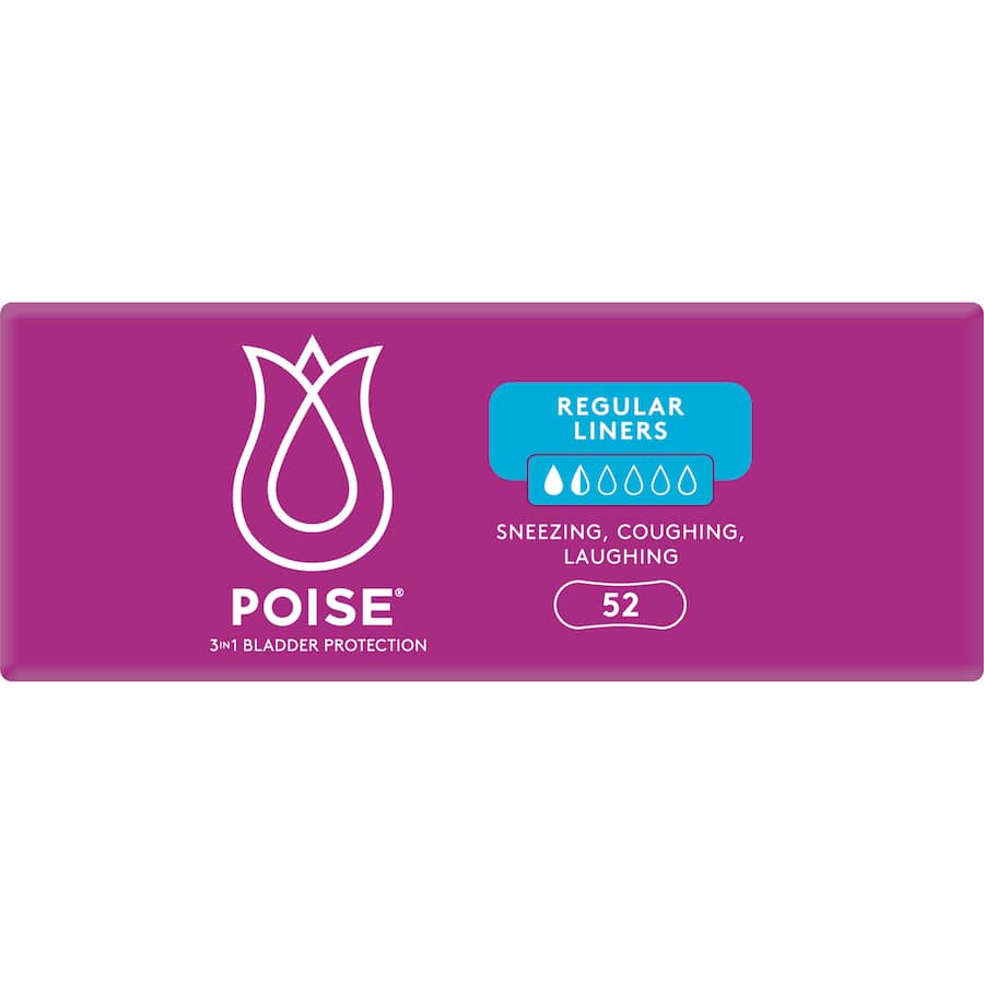 Poise Liners Regular Value Pack 52pack