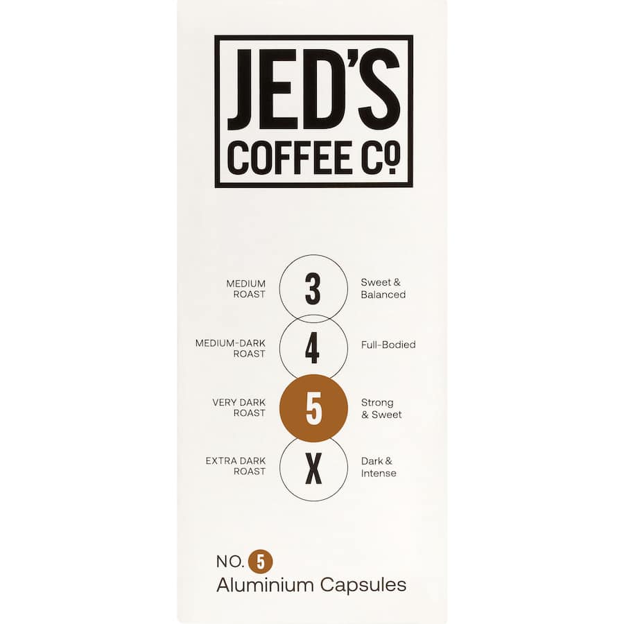 Jeds Coffee Capsules 5 Extra Strong 40pack