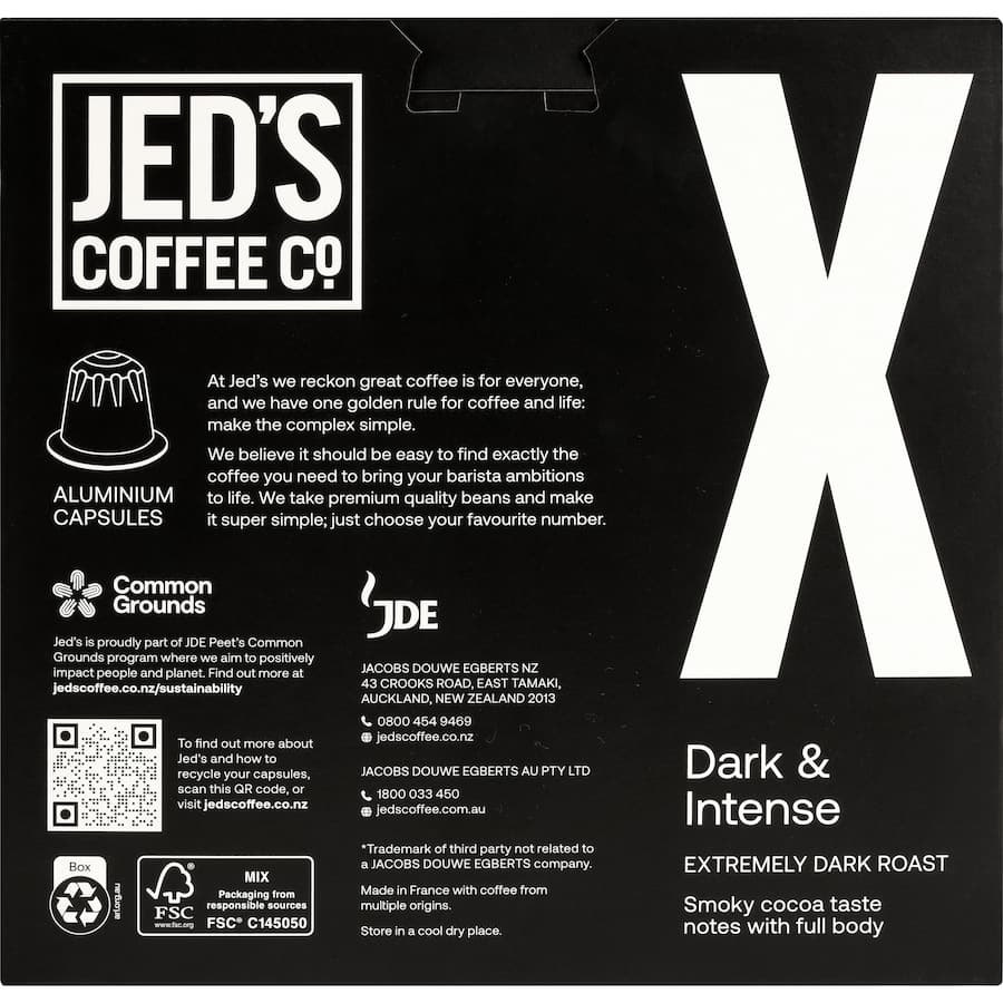 Jeds Coffee Capsules X Extreme 40pack