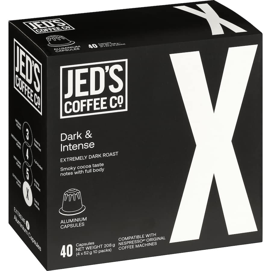 Jeds Coffee Capsules X Extreme 40pack