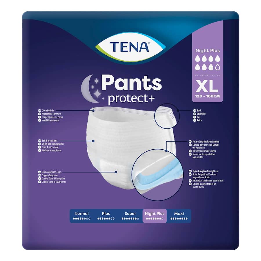 Tena Pants Plus Night Xl - 10pack