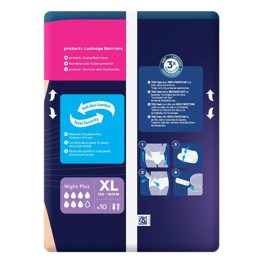 Tena Pants Plus Night Xl - 10pack