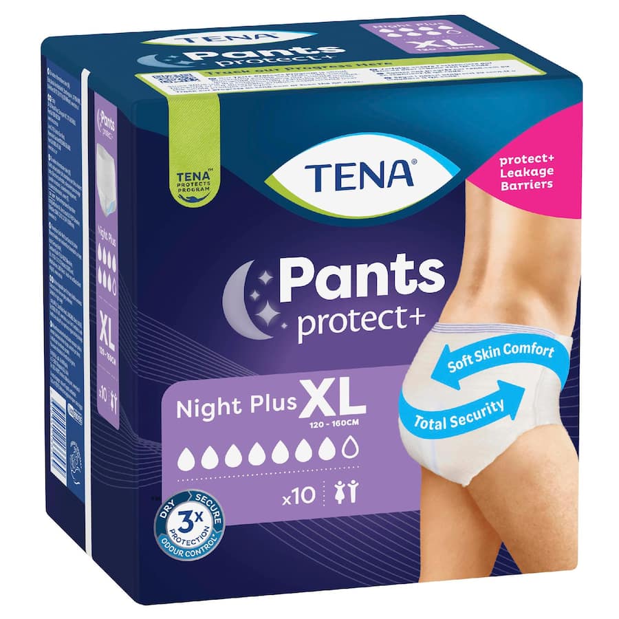 Tena Pants Plus Night Xl - 10pack