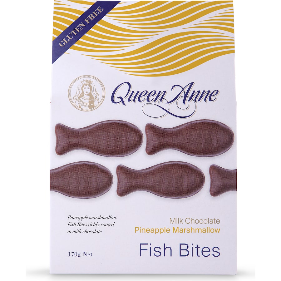 Queen Anne Marshmallow Fish Bites Pineapple 170g