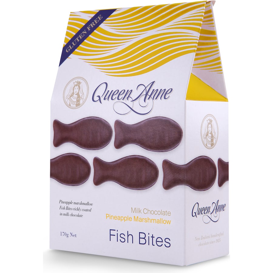 Queen Anne Marshmallow Fish Bites Pineapple 170g