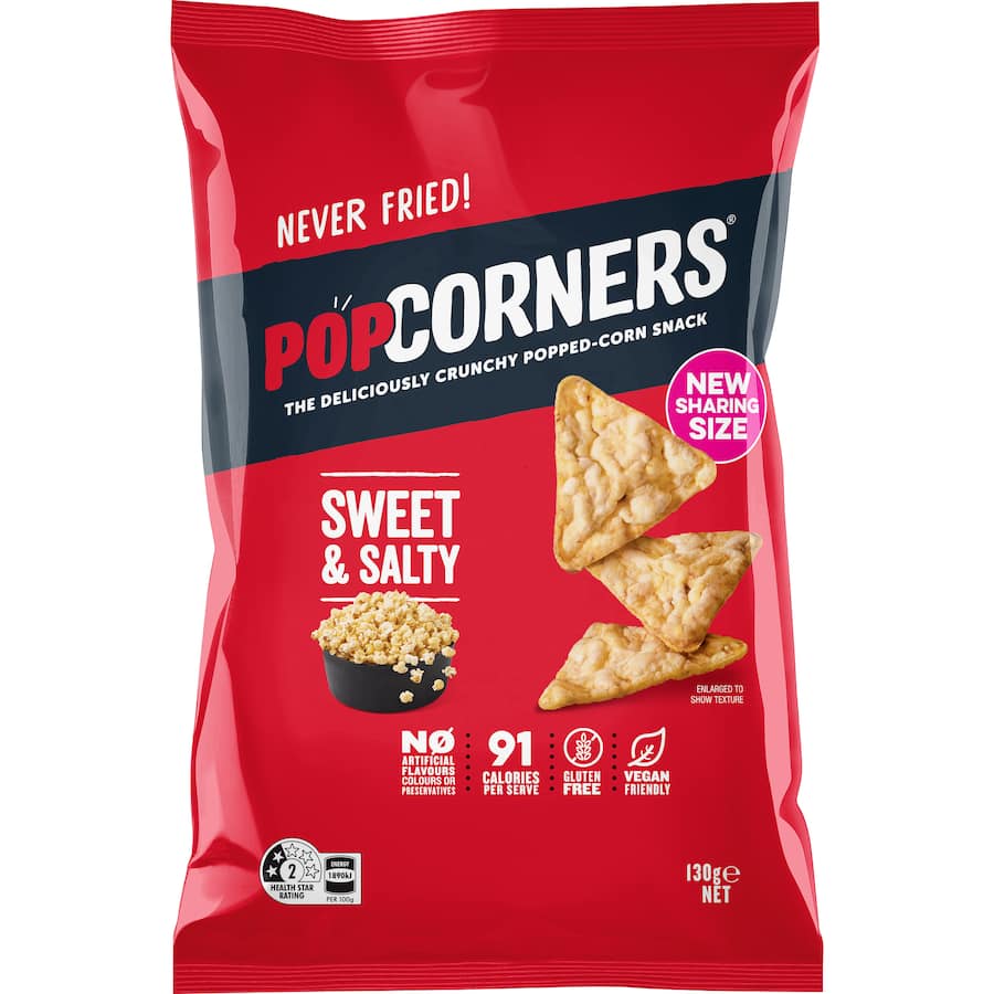 Popcorners Corn Snacks Sweet & Salty 130g