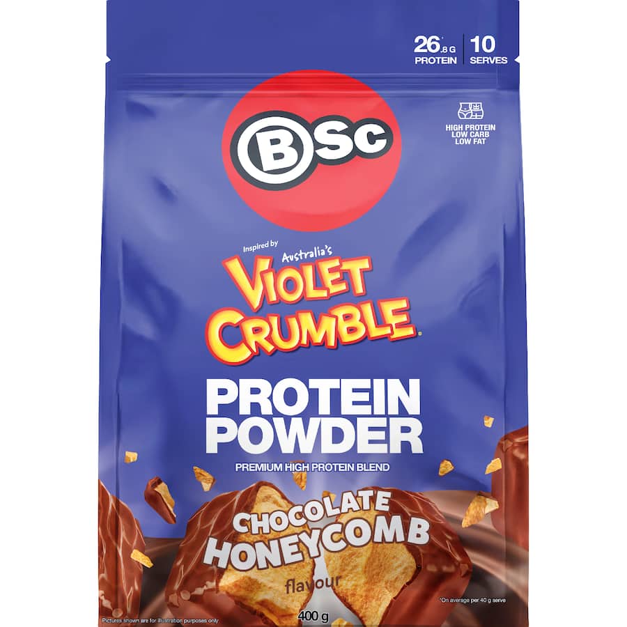 Bsc Protein Powder Violet Crumble Choc 400g