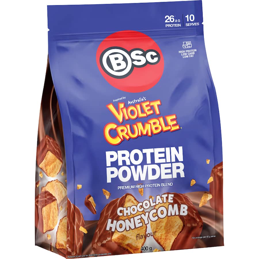 Bsc Protein Powder Violet Crumble Choc 400g