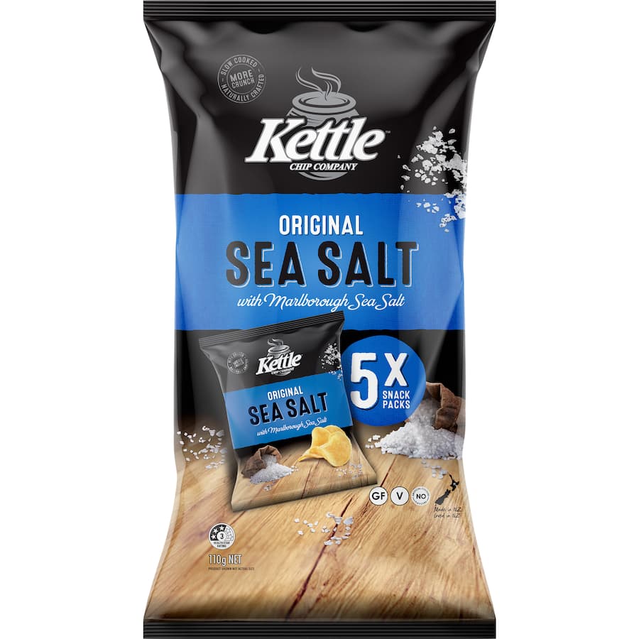 Kettle Multipack Chips Sea Salt 5 pack 110g