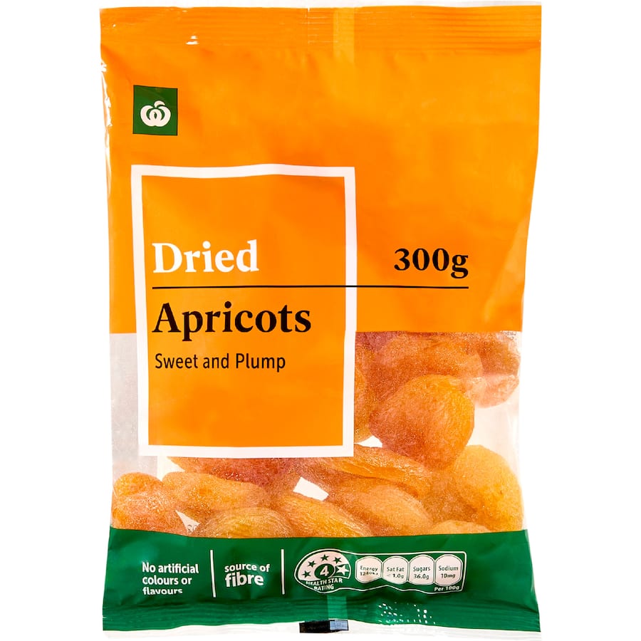 Woolworths Dried Apricots Bag 300g