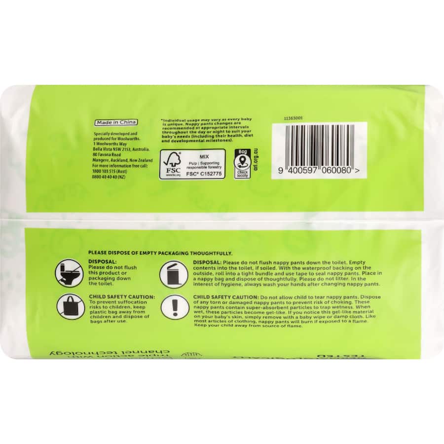 Little One's Bulk Nappy Pants Junior Boys & Girls 16+ Kg Size 6 36pack