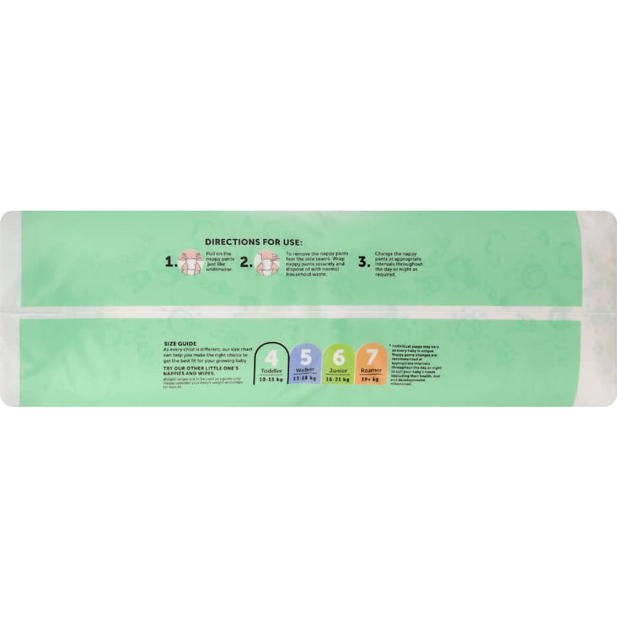 Little One's Bulk Nappy Pants Toddler Boys & Girls 10-15kg Size 4 44pack