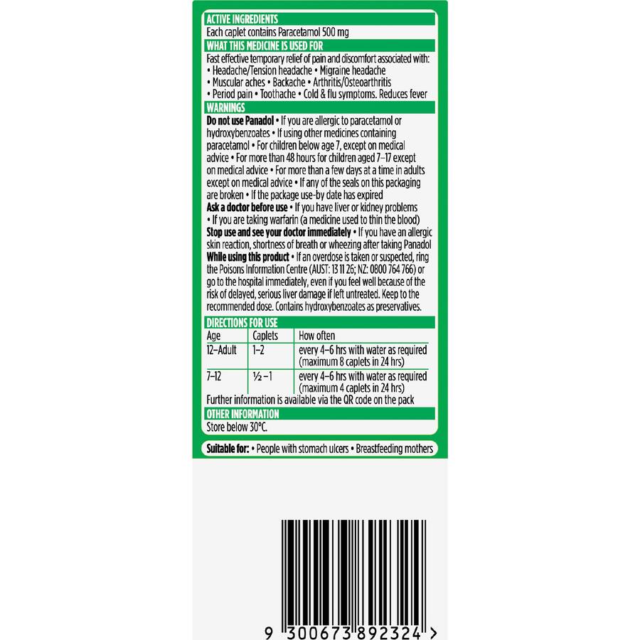 Panadol Pain Relief Optizorb - 16ea