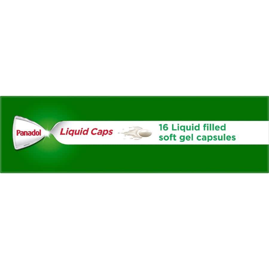 Panadol Liquid Capsules With Paracetamol 16pack