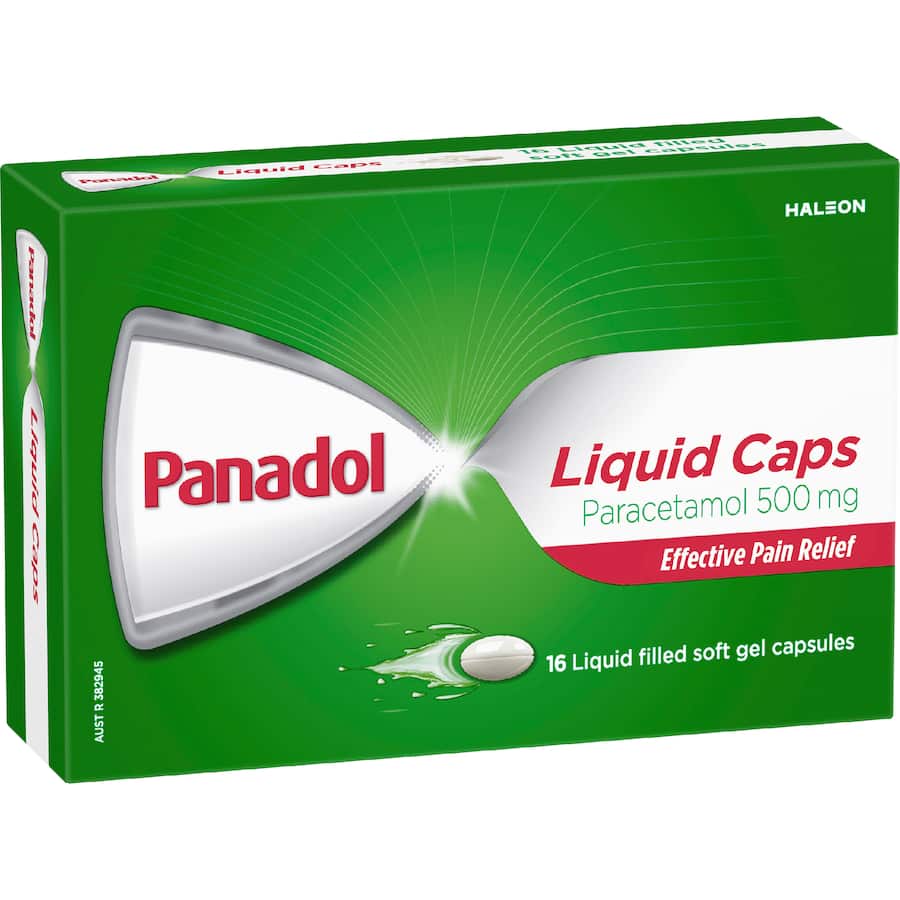 Panadol Liquid Capsules With Paracetamol 16pack