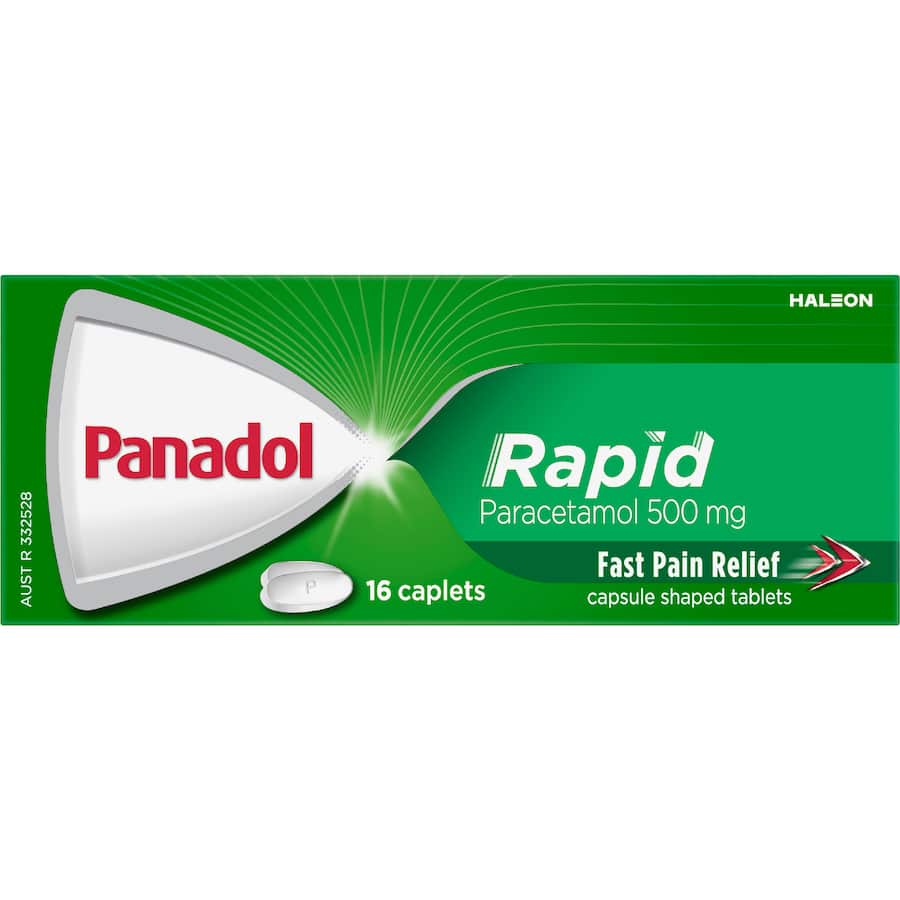 Panadol Rapid Caplets 16 pack 500mg