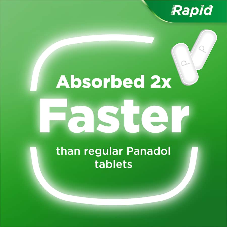 Panadol Rapid Caplets 16 pack 500mg