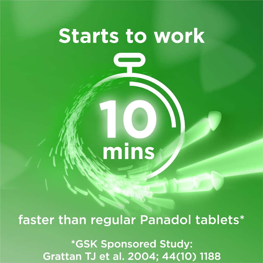 Panadol Rapid Caplets 16 pack 500mg