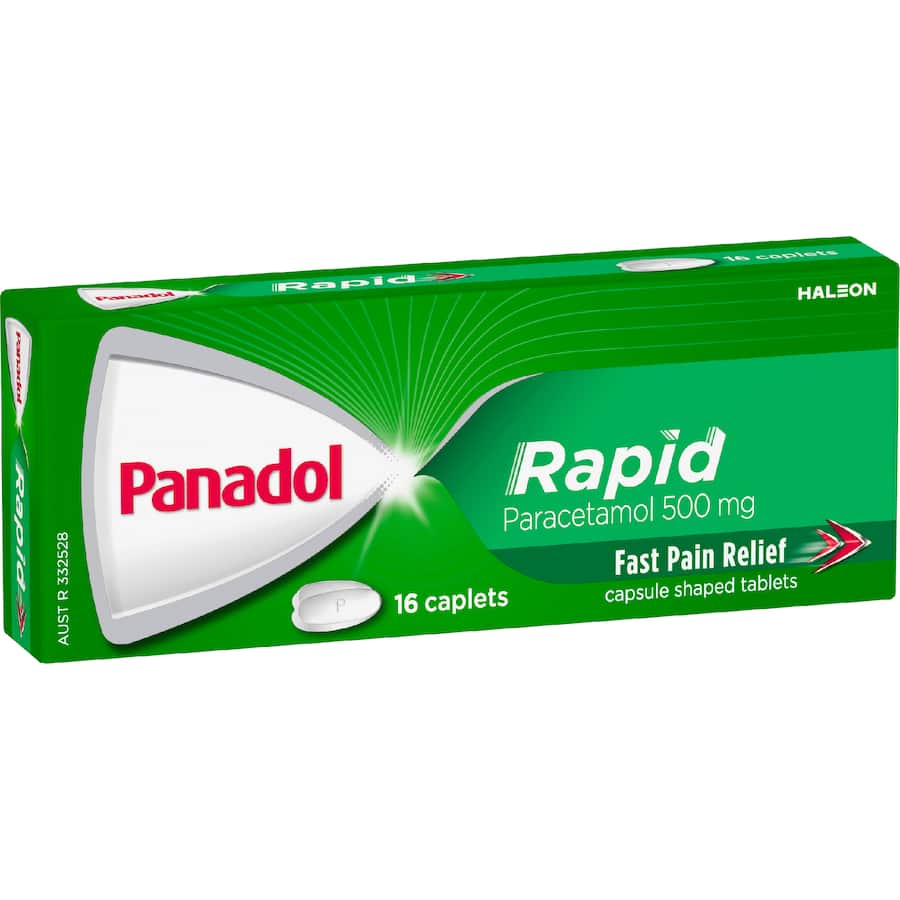 Panadol Rapid Caplets 16 pack 500mg