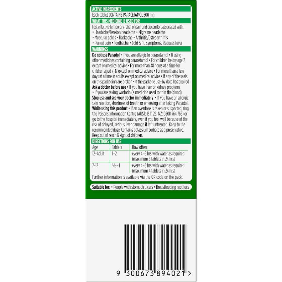 Panadol Pain Relief Tablet 16 pack