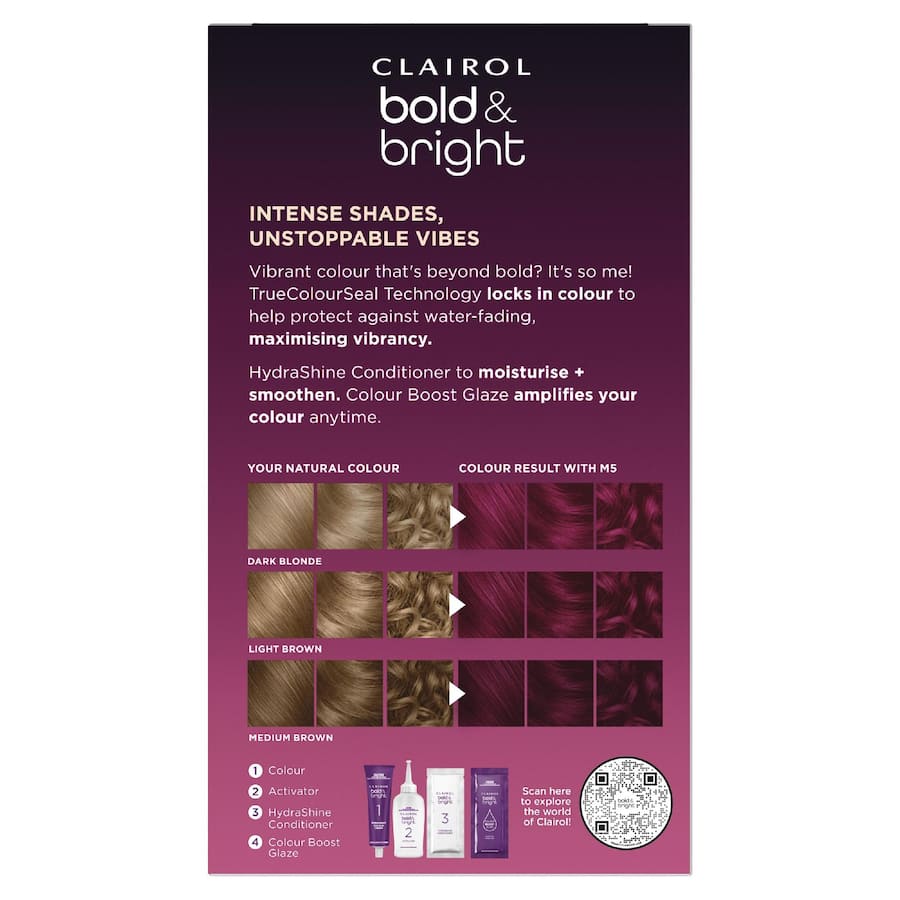 Clairol Bold & Bright Hair Colour Deepest Guava M5 1pack