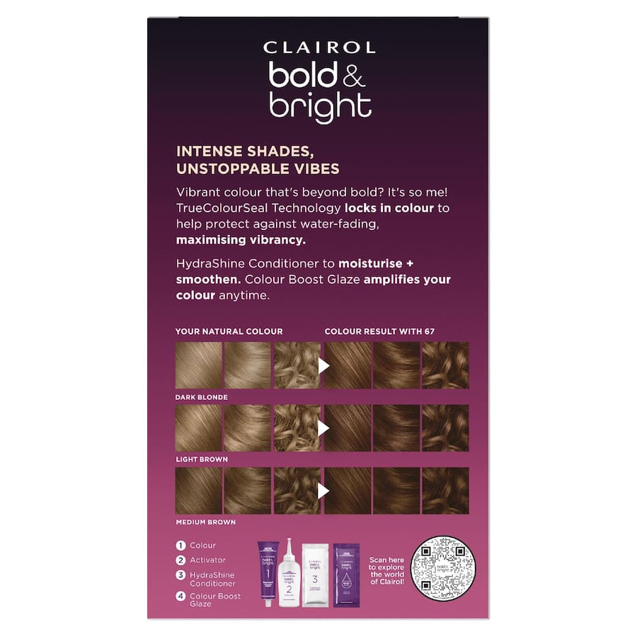 Clairol Bold & Bright Hair Colour Chocolate 67 1pack