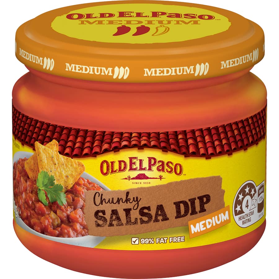 Old El Paso Dip Chunky Salsa Medium 312g