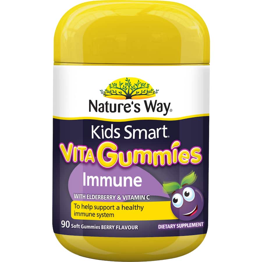 Natures Way Kids Smart Vita Gummies Immune Berry Flavour 90pack