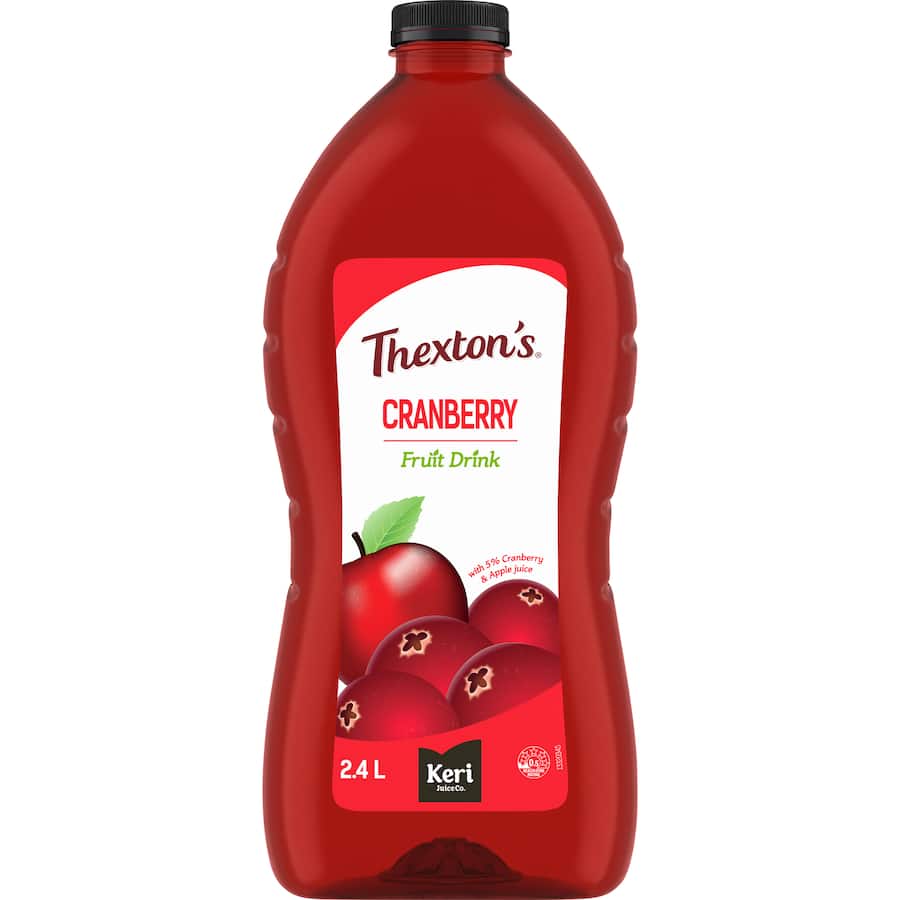 Thextons Fruit Drink Cranberry 2.4L