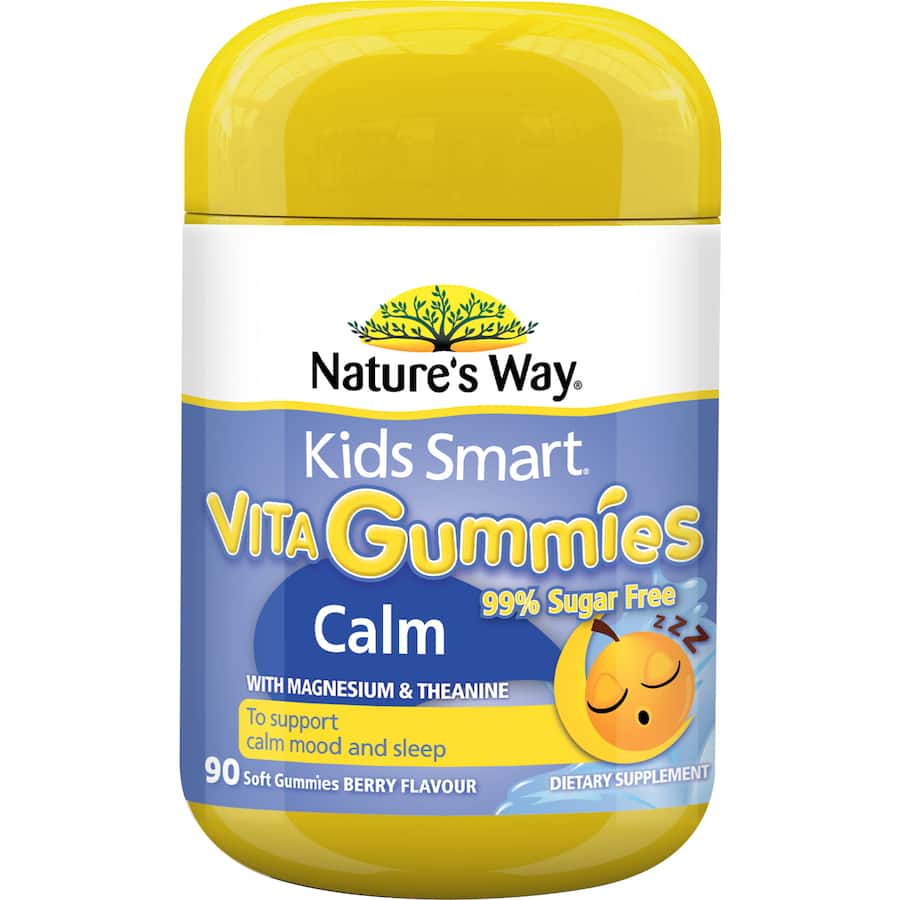 Natures Way Kids Smart Vita Gummies Calm Berry Flavour 90pack