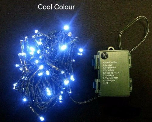 10m Cold Coloured Christmas Waterproof Lights