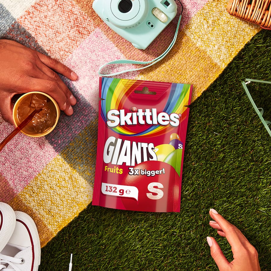 Skittles Giants Sweets Fruits 132g