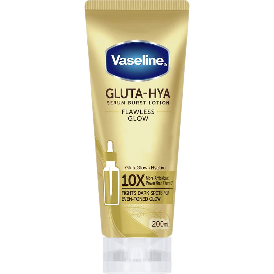 Vaseline Gluta Hya Body Serum Lotion Flawless Glow 200mL