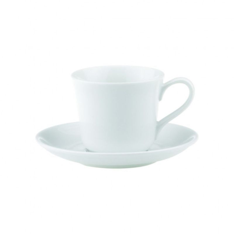 Set of 12 elegant Royal Porcelain teacups, 0.20L, double glazed, scratch resistant, perfect for tea lovers and gatherings.