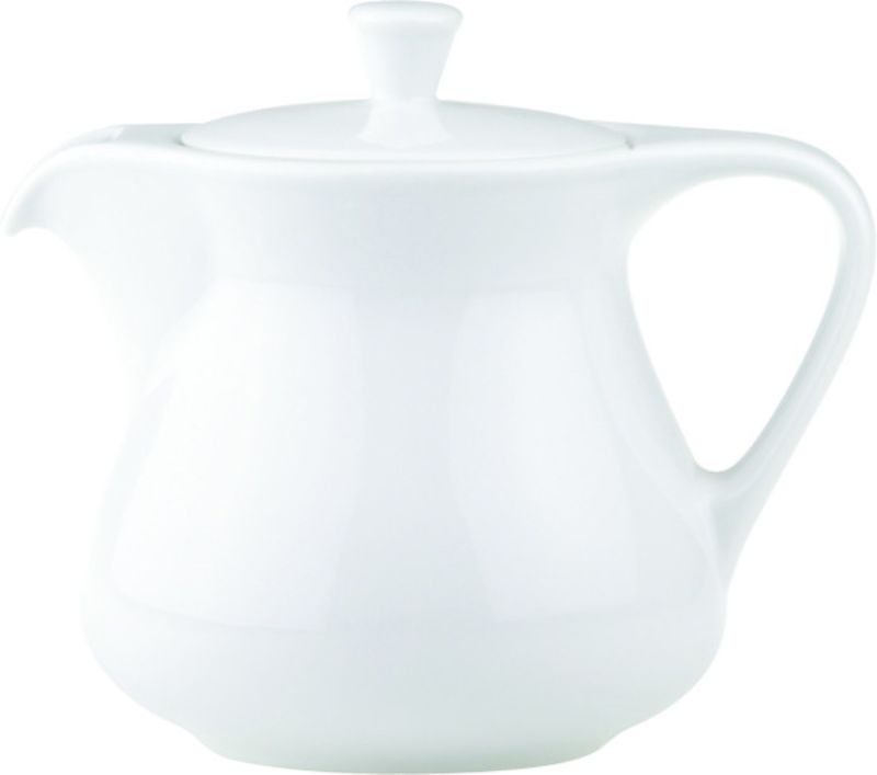 Set of 12 elegant Royal Porcelain teapots, 0.30lt each, boasting a smooth white finish and exceptional durability for tea lovers.