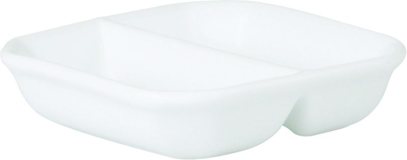 Set of 12 elegant 90mm Royal Porcelain sauce/spice dishes, durable and perfect for enhancing any dining experience.