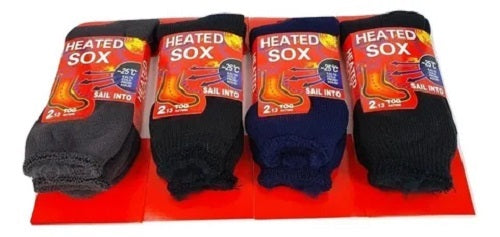 Thermal Heat Control Socks / Heat Socks - Mens x 2 Pairs - CLEARANCE PRICE