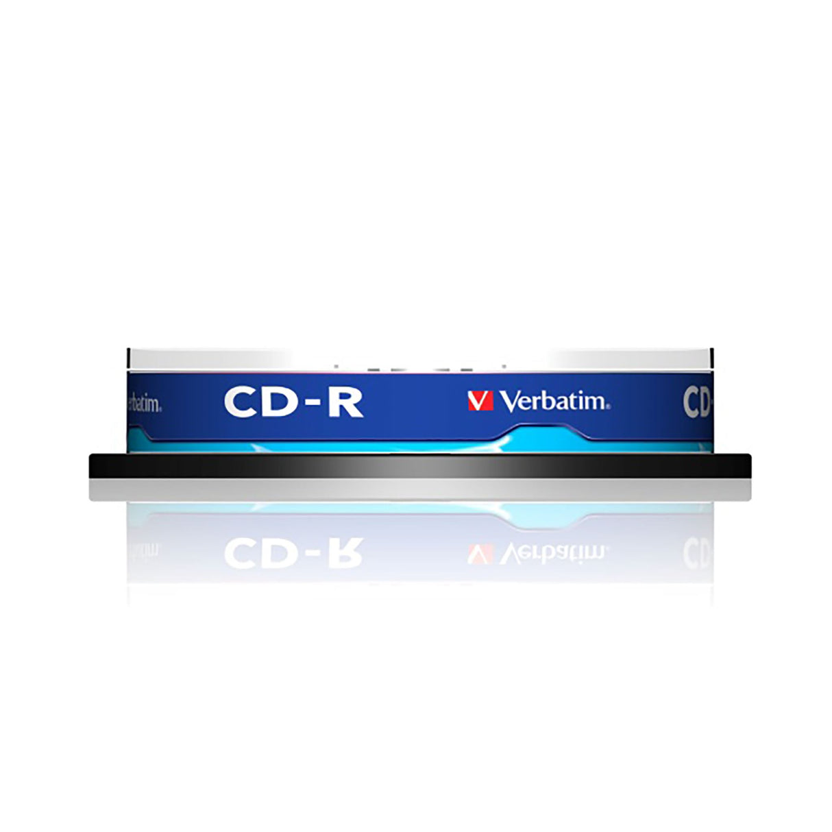 Pack of 5 Verbatim CD-R discs with 80 mins capacity, 52X speed, inkjet printable surfaces for customized designs.